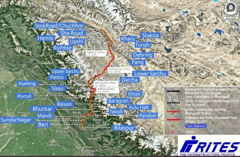 Bilaspur-Manali-Leh Rail-link: Northern Railway’s consultation