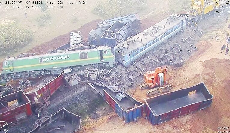 Heavy collision between two goods train in Ranchi Division of South Eastern Railway