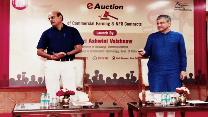 MR Ashwini Vaishnaw launched policy and portal of e-auction for commercial earning & NFR contracts