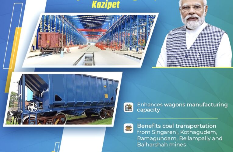 PM Modi lays foundation stone for Railway Manufacturing Unit at Kazipet