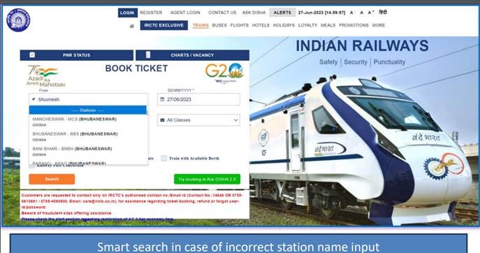 IR adopts innovative approach of linking Popular Area with Station Name for Passenger Convenience