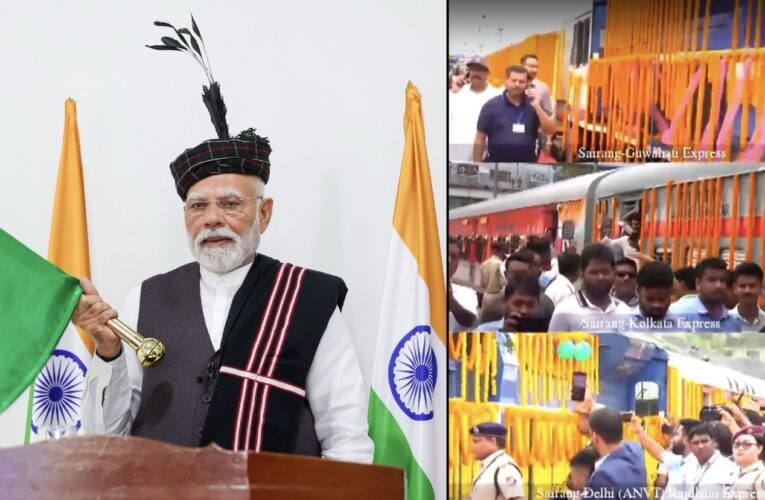 PM Modi lays foundation stone, inaugurates development works worth over ₹9,000 crore in Aizawl, Mizoram