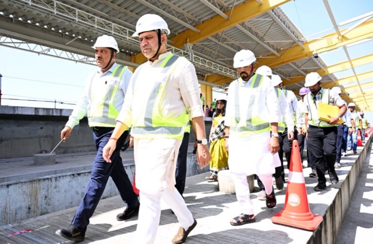 Ashwini Vaishnaw visits Bilimora Bullet Train station for Mumbai-Ahmedabad Bullet Train Project