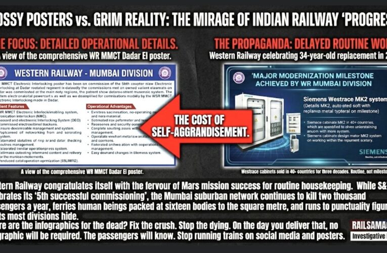 WR: Glossy Posters vs. Grim Reality: The Mirage of Indian Railway ‘Progress’