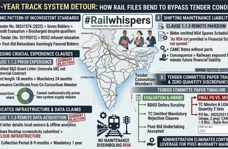 THE 9-YEAR TRACK SYSTEM DETOUR: How Rail Files Bend to Bypass Tender Conditions