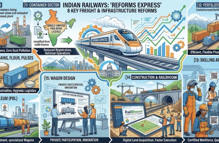 Railway Minister Unveils Eight More Structural Reforms under ‘Reform Express’ to Strengthen India’s Freight Operations