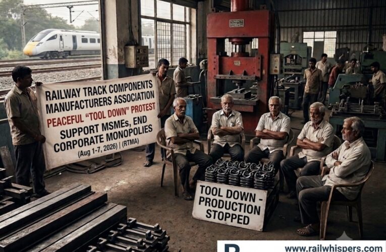RAIL CRISIS: 40 MSME Track Component Manufacturers Launch Nationwide Strike Against Railway Board