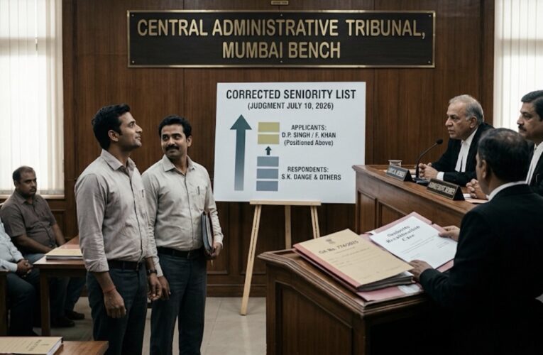 CAT Mumbai Quashes Arbitrary Central Railway Seniority List for AEE Selection