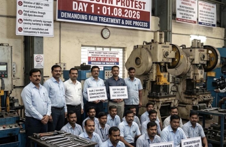 MSME Track Component Manufacturers Launch Nationwide ‘Tool Down’ Protest Against Railway Board Guidelines