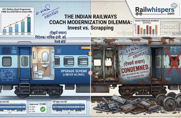 Sinking Crores Into Scrap: How RlyBd’s Cosmetic Retrofit Drive Gave Way To Mass Condemnation of Rusted Coaches