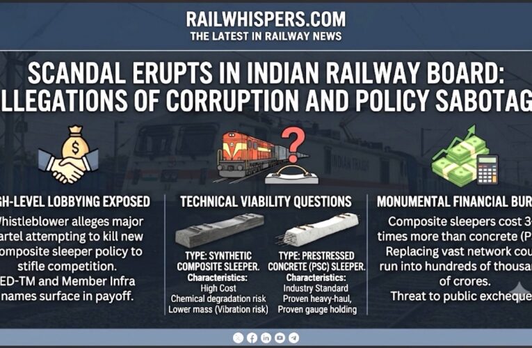 Railway Board Hit by Payoff Allegations and Massive Cost Fears over Composite Sleeper Policy