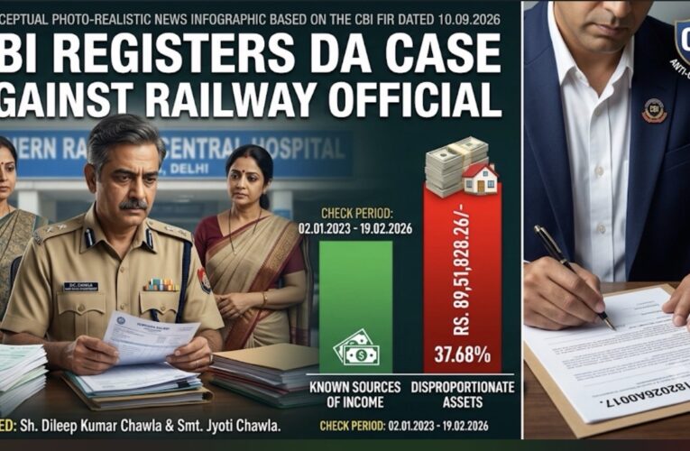 CBI Books Northern Railway Chief OS and His Wife in Disproportionate Assets Case