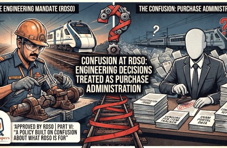Approved by RDSO | Part VI: “A Policy Built on Confusion About What RDSO Is For”