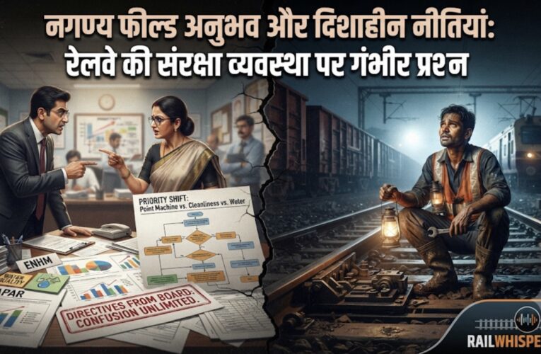 नगण्य फील्ड अनुभव और दिशाहीन नीतियां: रेलवे की संरक्षा व्यवस्था पर गंभीर प्रश्न