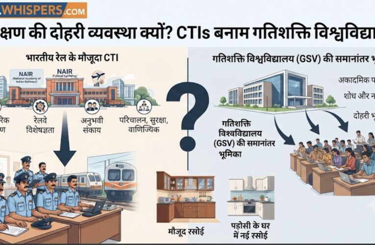 जब रेलवे के पास अपने समर्पित केंद्रीकृत प्रशिक्षण संस्थान उपलब्ध हैं, तो प्रशिक्षण की दोहरी व्यवस्था क्यों?