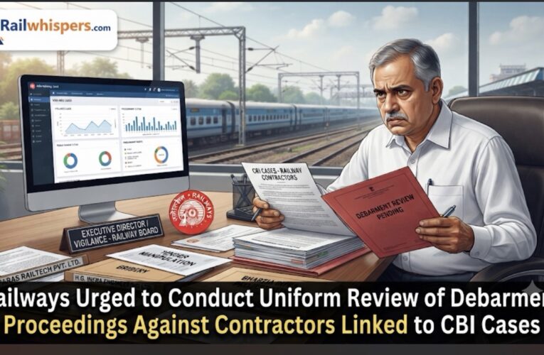 Railways Urged to Conduct Uniform Review of Debarment Proceedings Against Contractors Linked to CBI Cases