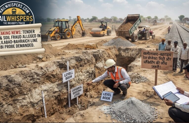 Khalilabad–Bahraich Rail Project: Serious Questions Raised from Soil Quality to Tender Disputes and Financial Mess