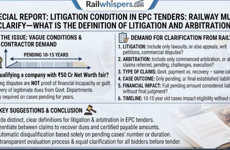 Special Report: Litigation Clause in EPC Tenders: Railway Must Clarify—What is the Definition of Litigation and Arbitration?