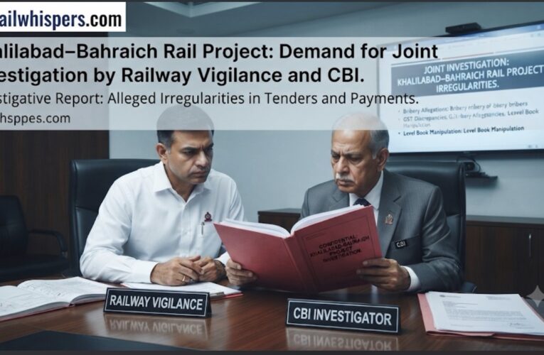 Khalilabad–Bahraich Rail Project: Demand for Joint Investigation by Railway Vigilance and CBI